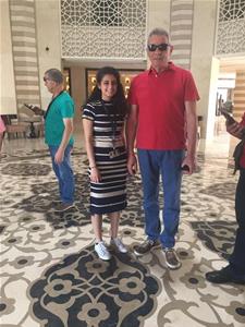 Avec l'acteur Mahmoud Hemeida