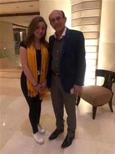 Avec l'acteur Mohamed Sobhy