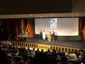 Lors de la c&eacute;r&eacute;monie de cl&ocirc;ture