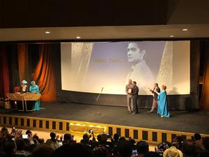 Lors de la c&eacute;r&eacute;monie de cl&ocirc;ture