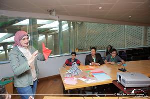 Les participants de l'atelier avec Sara Zoheir, l'animatrice de l'atelier