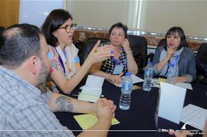 Participants at the workshop : Having our Voices Heard in IFLA : A World Café Dialogue