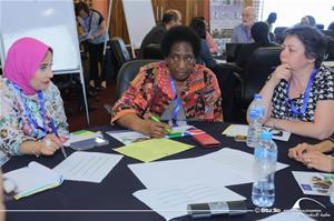  Participants at the workshop: Having our Voices Heard in IFLA: A World Café Dialogue.