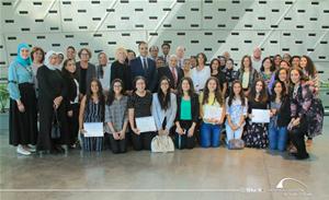 Photo de groupe avec Dr Mostafa El Feki, Directeur de la Bibliotheca Alexandrina