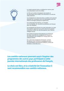 Brochure de la journ&eacute;e