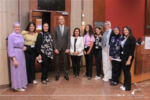 Photo de groupe avec M.Mohamed Nehad Consul Général de France à Alexandrie