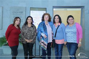  Les participants de l'atelier avec M<sup>me</sup> Sandrine Patt et Dr Marwa El Sahn