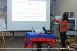  Présentation du projet de la caravane des 10 mots par Dr Marwa El Sahn, Directrice du CAF