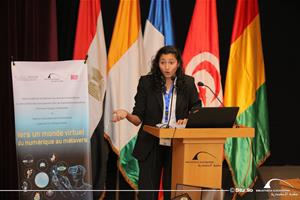 L'intervention de M<sup>lle</sup> Ghaydaa Ali, Étudiante au Département de Cyber-sécurité, Faculté d'Informatique et de Sciences des Données, Université d'Alexandrie