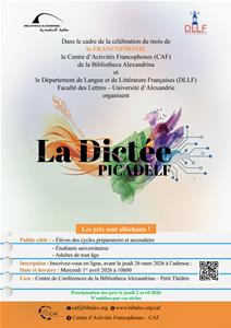 Affiche de la Dict&eacute;e