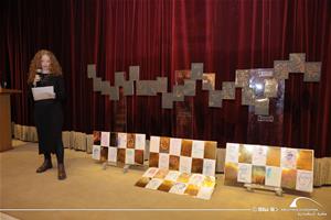  Installation de l&rsquo;&oelig;uvre Synergia Alexandrina et lecture par Augustine Gaugry durant la s&eacute;ance de Cl&ocirc;ture&nbsp;