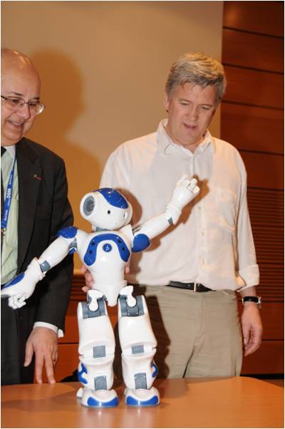 Dr. Ismail Sergageldin, director of the Bibliotheca Alexandrina, at the "Biorobotics on the Move" session