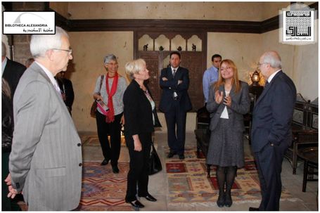 The Visit of the Board of Trustees of Bibliotheca Alexandrina to Bayt Al-Sinnari