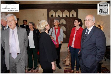 The Visit of the Board of Trustees of Bibliotheca Alexandrina to Bayt Al-Sinnari