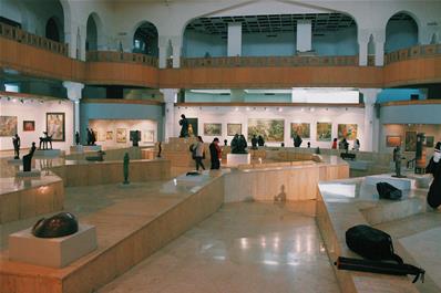 At the Museum of Modern Egyptian Art