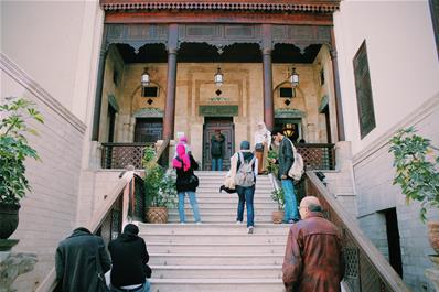 During the visit to the Religions Complex in Old Cairo