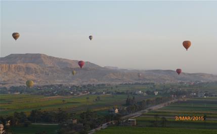 During the air balloon ride - Photo by Ahmed El-Daree