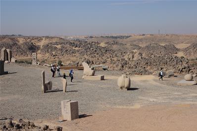 During the visit to Aswan International Sculpture Symposium