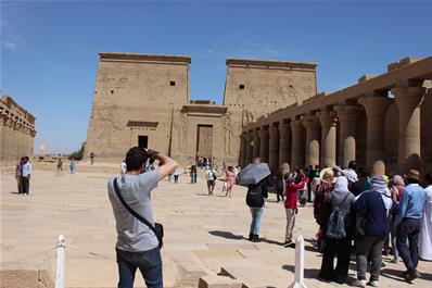 During the visit to Philae Temple