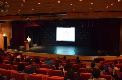 Presentations given by participants at the at the Conference Hall, in the Bibliotheca Alexandrina - Photo by Akram Al-Nady