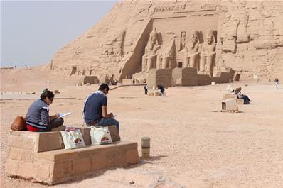 In Abu Simbel Temple