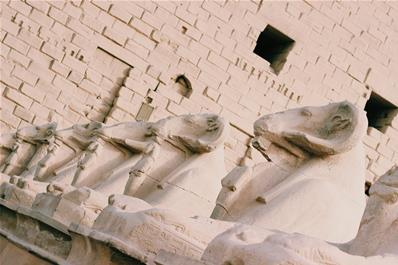 In the Karnak temple
