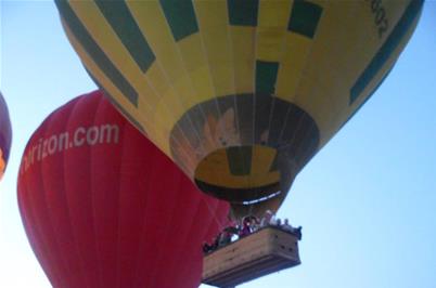 During the air balloon ride - Photo by Ibrahim Saad