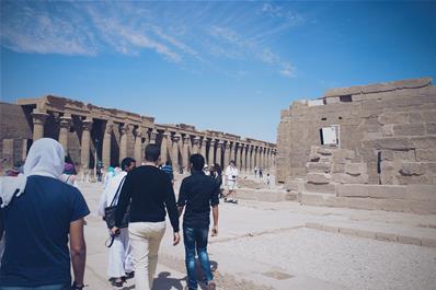 During the visit to Philae