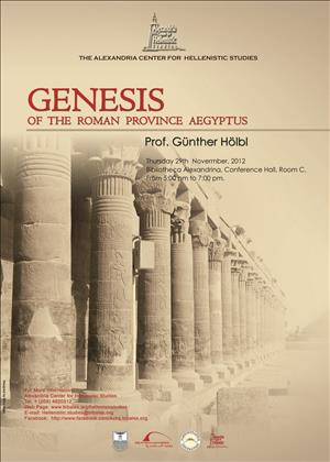 Genesis of the Roman Province Aegyptus (Lecture)