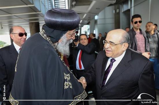 The Visit of His Holiness Pope Twadros II to the Bibliotheca Alexandrina - 10 February 2018