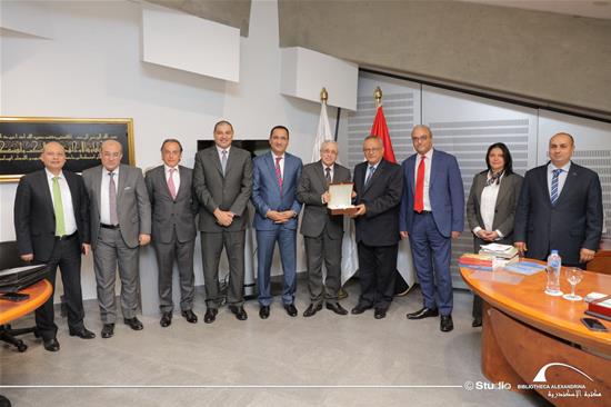 A Delegation of Counselors from the Egyptian Judges