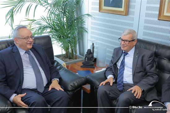 A Meeting with Minister Issa Qaraq, Director of the Palestinian National Library - 19 October 2022
