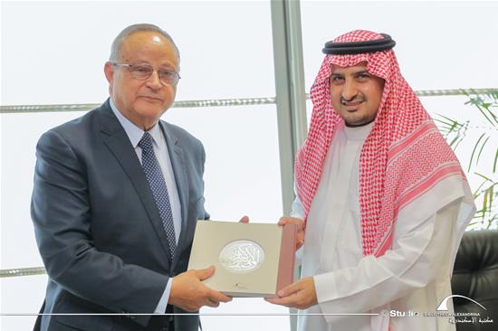A Meeting with Mr. Mazyad bin Muhammad Al-Huwaishan, Consul General of Saudi Arabia in Alexandria - 19 September 2022