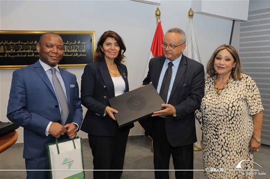 Dr. Christiane Abou Lehaf, International Cooperation Officer (Afreximbank), and Ambassador Mona Omar, Chairperson of the Foreign Relations Committee of the National Council for Women - 8