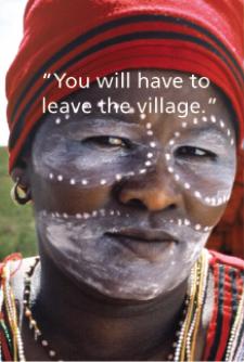 Leave the village. Photo: UNAIDS WAC 2003