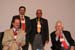 Rafik Nakhla and Salah Soliman between Nobel Laureates Harold Varmus and Stanley Prusiner