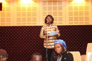 La performance artistique des étudiants de l'Université Senghor