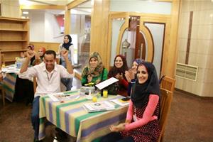 L'équipe gagnante 1 homme et 4 femmes