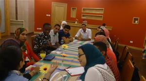 Les participants de l’atelier professionnel (Parlons ensemble en Français) : Ateliers cocktails de conversation