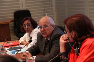 Les participants du 1ère réunion du Conseil d'Administration du CAF