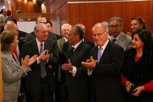 Vernissage de l’exposition des photos et des aquarelles du creusement et de l’inauguration du Canal de Suez