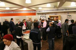 Vernissage de l’exposition des photos et des aquarelles du creusement et de l’inauguration du canal de Suez