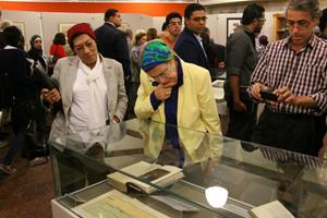 Vernissage de l’exposition des photos et des aquarelles du creusement et de l’inauguration du canal de Suez