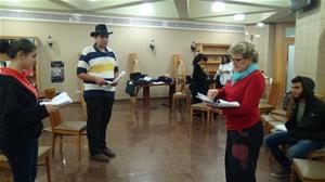 Les participants de l’atelier de théâtre :  « Bonheur, Impair et passe »