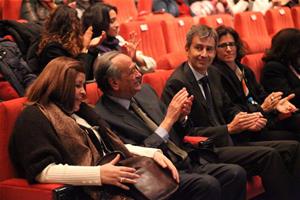 De gauche : Ambassadeur Fatma Alzahraa Etman, premier sous-secrétaire d’état aux affaires étrangères, Ambassadeur Aly Maher, conseiller auprès du directeur de la bibliotheca Alexandrina, Ambassadeur Markus Leitner, Ambassadeur de Suisse au Caire et son épouse