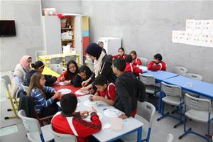 Les participants de l’atelier en parallèle de la célébration 