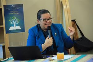 Dr Omaïma EL SHAL présente sa thèse durant le 5e Cénacle des Chercheurs «Les cimetières provinciaux du Nouvel Empire dans le delta »