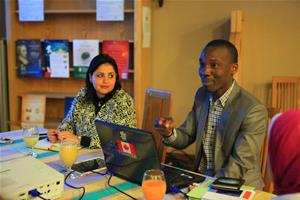 Dr Magloire Zoro présente sa thèse durant le 4ème cénacle des chercheurs