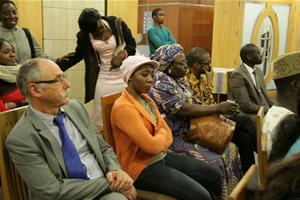 Les participants de la soirée poétique et musicale autour de l’œuvre intitulée : Errance juvéniles