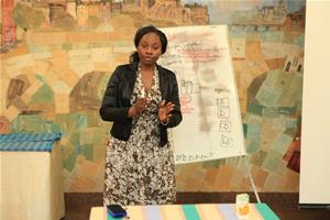 Stéfany Minette JIAZET NOUMEYI, l'animatrice de l'atelier